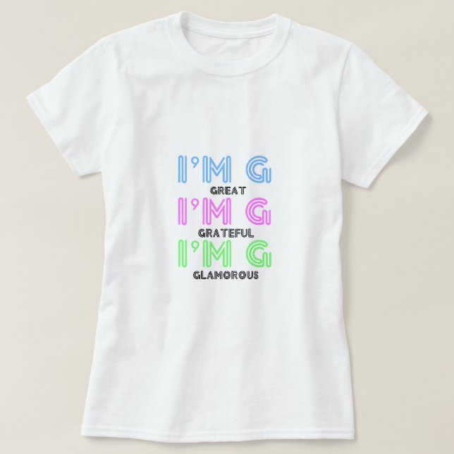 T - Shirt der Damen-3G (Design vorne)