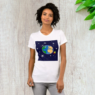 T - Shirt der Erden und Satelliten