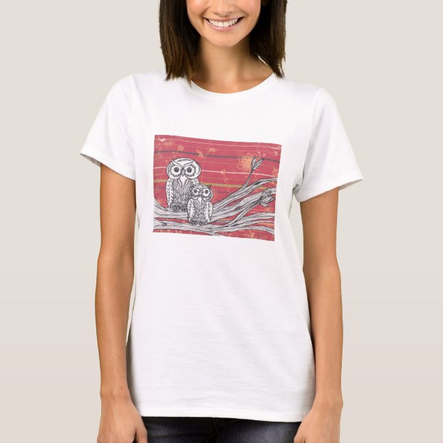 T-Shirt der Eulen-17 (Vorderseite)