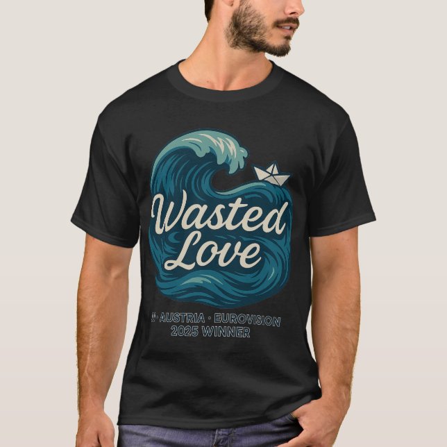 T - Shirt der Eurovision 2025 - JJ "Wasted Liebe" (Vorderseite)