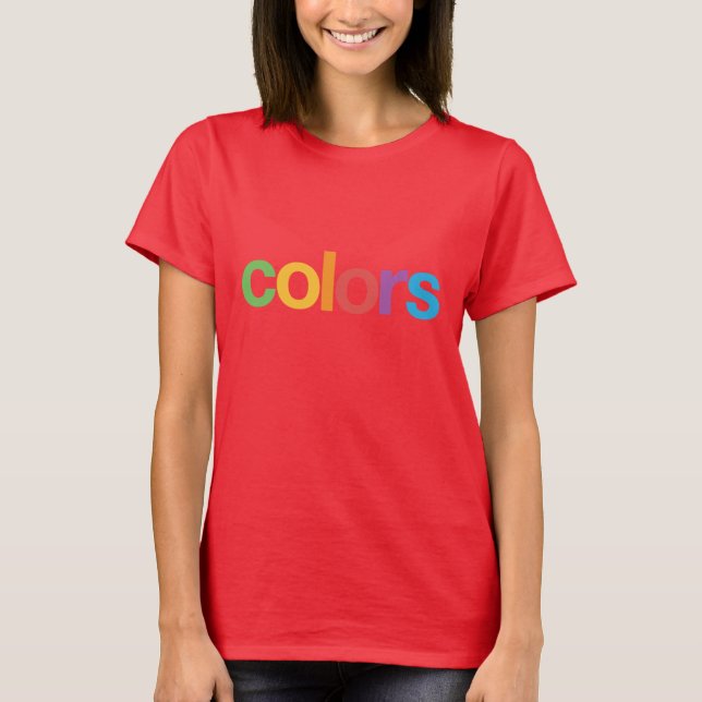 T - Shirt der Farben (Vorderseite)