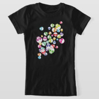 T - Shirt der farbenfrohen Schädel
