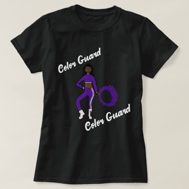 T - Shirt der Farbwache Lila weiß (Design vorne)