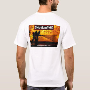 T - Shirt der Feuerabteilung Cleveland Volunteer