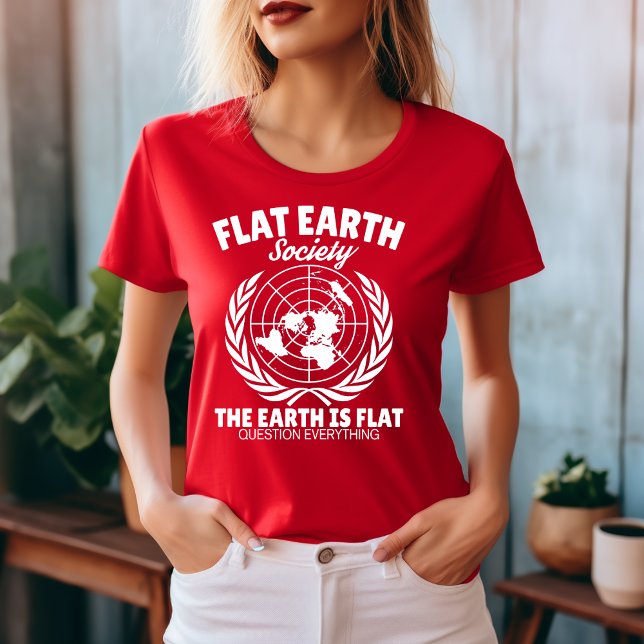 T - Shirt der Flat Earth Society (Von Creator hochgeladen)