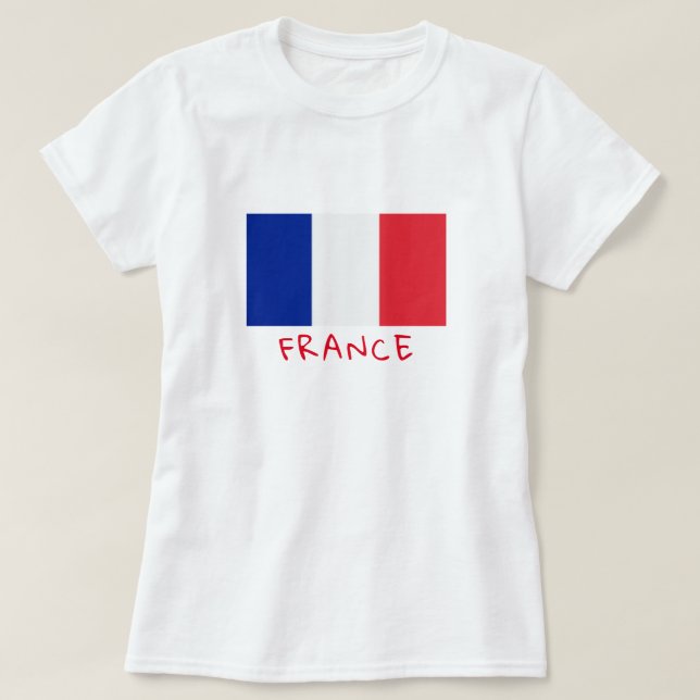 T - Shirt der Frau Frankreich (Design vorne)