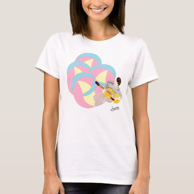 T - Shirt der Frau : Musicle Rainbow (Vorderseite)