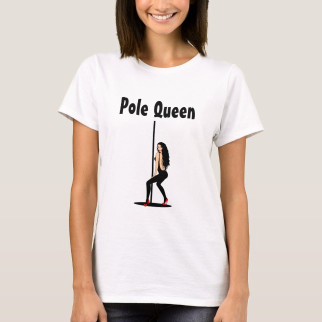 T - Shirt der Frauen | Pole Queen Cartoon (Vorderseite)