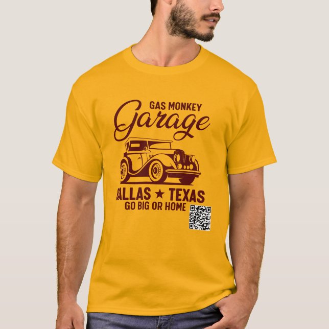 T - Shirt der Garage für den Gasseläffchen (Vorderseite)