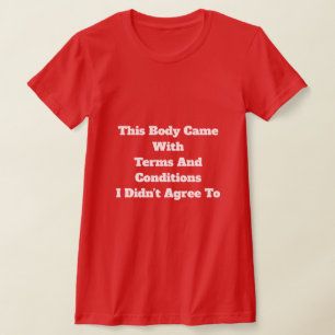 T - Shirt der Geschäftsbedingungen