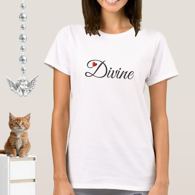 T - Shirt der göttlichen Herzkalligraphie (Von Creator hochgeladen)