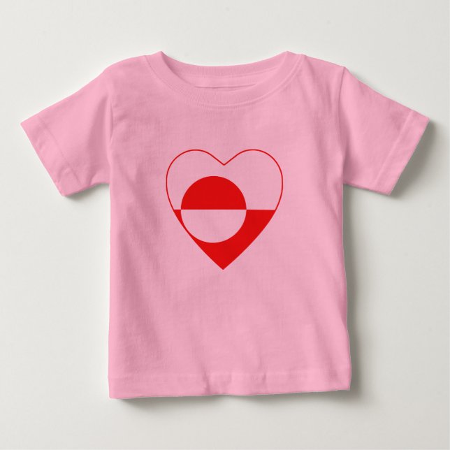 T - Shirt der grönländischen Flagge (Vorderseite)