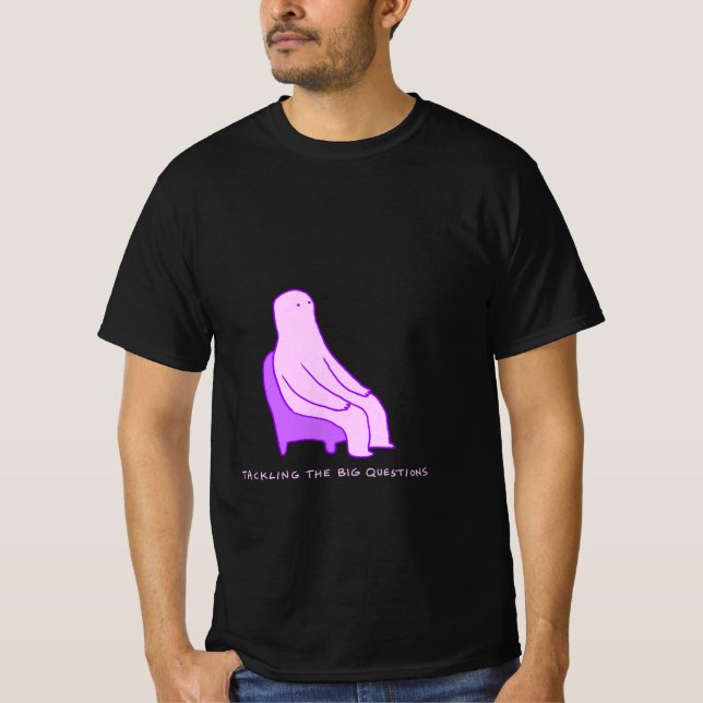 T - Shirt der großen Fragen (Vorderseite)