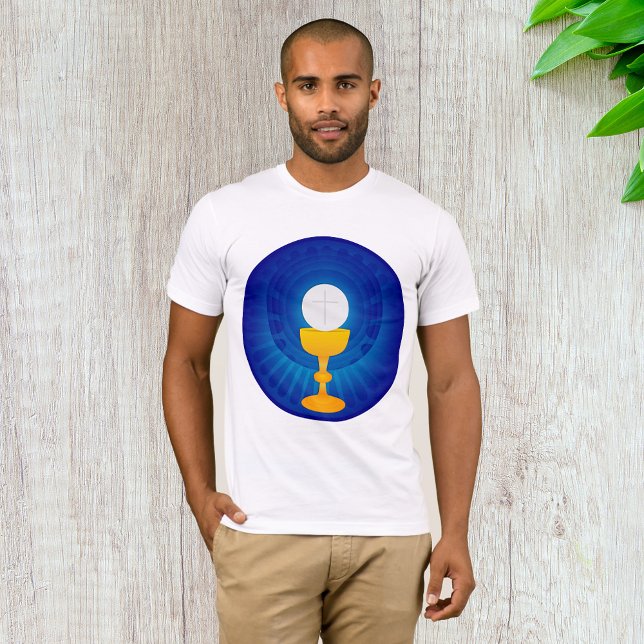T - Shirt der Heiligen Eucharist Mens (Von Creator hochgeladen)