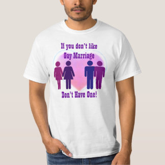 T - Shirt der homosexuellen Heirat