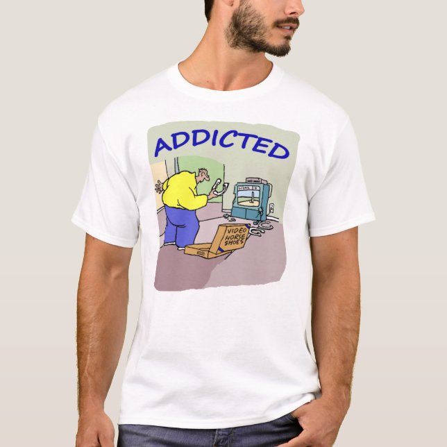T-Shirt der Hufeisen-das grundlegende (Vorderseite)