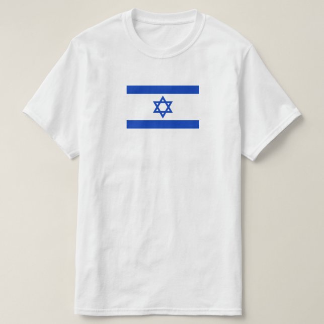 T - Shirt der israelischen Flagge (Design vorne)