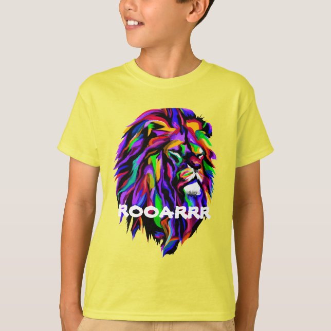 T - Shirt der Kinder, Löwenruhr (Vorderseite)