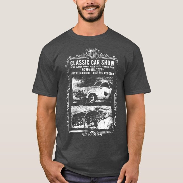 T - Shirt der klassischen Autoshow (Vorderseite)