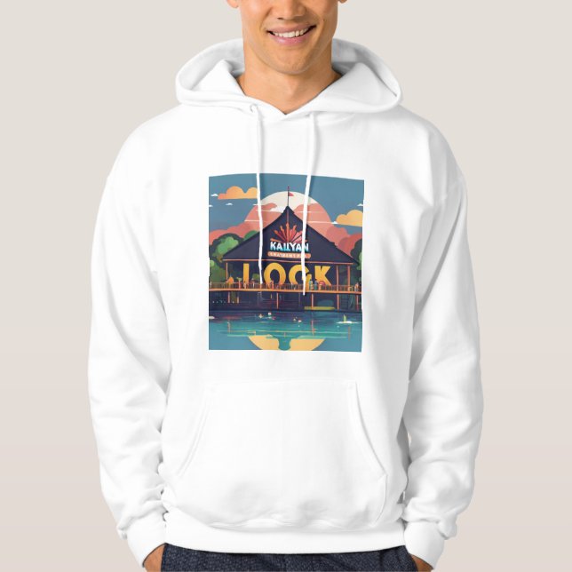 T-Shirt der Kontur der Sehenswürdigkeiten Hoodie (Vorderseite)