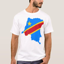 T-Shirt der Länderflagge der Demokratischen Republ