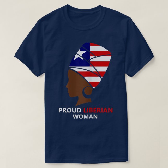 T - Shirt der liberianischen Frau in Liberia (Design vorne)
