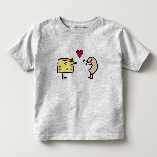 T - Shirt der Liebe Macaroni und Käse (Vorderseite)