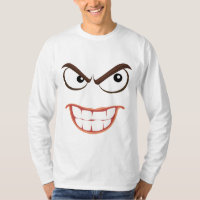T - Shirt der lustigen Männer, DEMENTED FACE