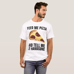T - Shirt der lustigen Männer, PIZZA