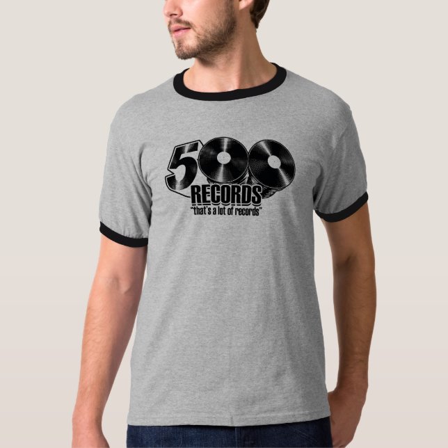 T - Shirt der Männer 500 des Logo-(Wecker) (Vorderseite)