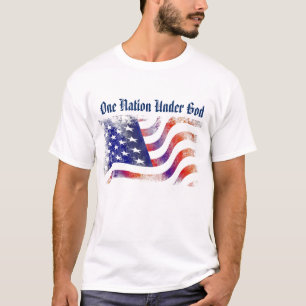 T - Shirt der Männer - Eine Nation unter Gott