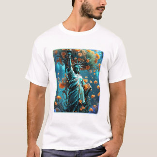 T - Shirt der Männer mit Freiheitsstatue