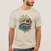 T - Shirt der Männer, Sand