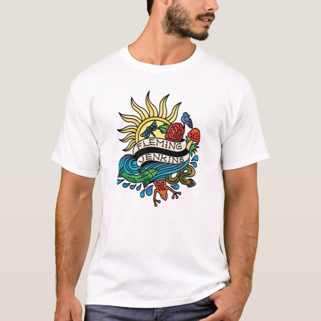 T - Shirt der Männer, weiß (Vorderseite)