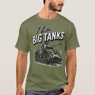 T - Shirt der militärischen Tank I mag große Tanks