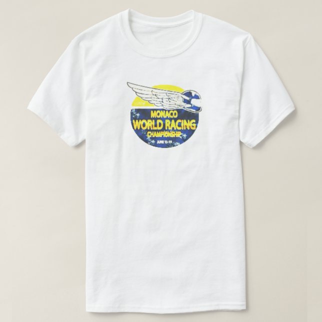 T - Shirt DER MONACO WORLD RACING CHAMPIONSHIP (Design vorne)