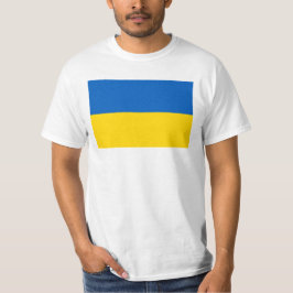 T - Shirt der Nationalflagge der Ukraine