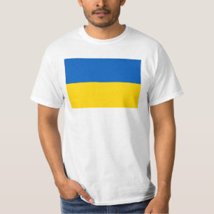 T - Shirt der Nationalflagge der Ukraine