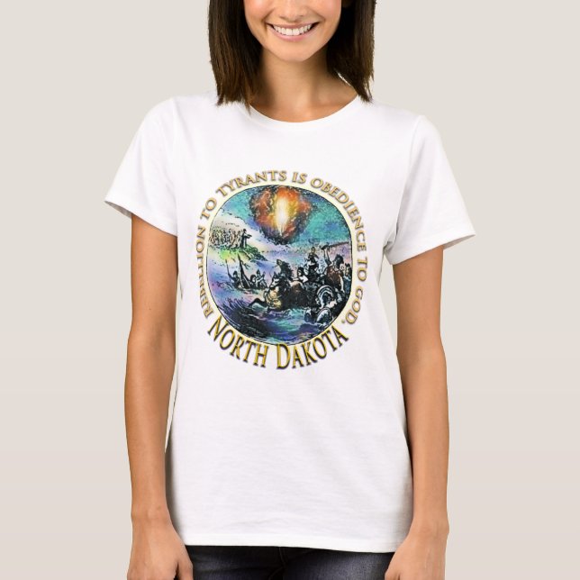 T - Shirt der Rebellion von North Dakota (Vorderseite)