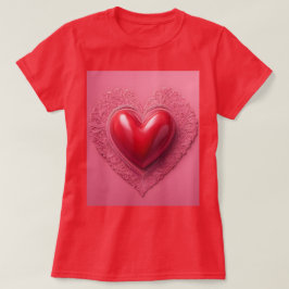 T - Shirt der Roten Herzchen