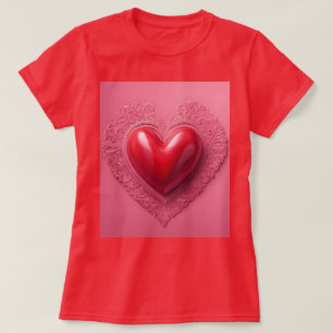 T - Shirt der Roten Herzchen