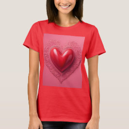 T - Shirt der Roten Herzchen
