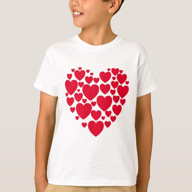 T - Shirt der Roten Herzen (Vorderseite)