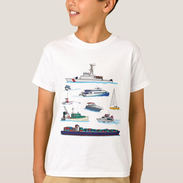 T - Shirt der Schiffsabbildungen (Vorderseite)