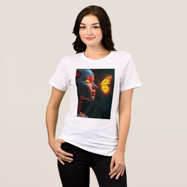 T - Shirt der Schmetterlingsfrauen (Vorderseite voll)