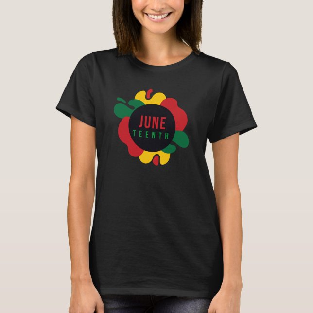T - Shirt der Schwarzen Geschichte des Jüdischen F (Vorderseite)