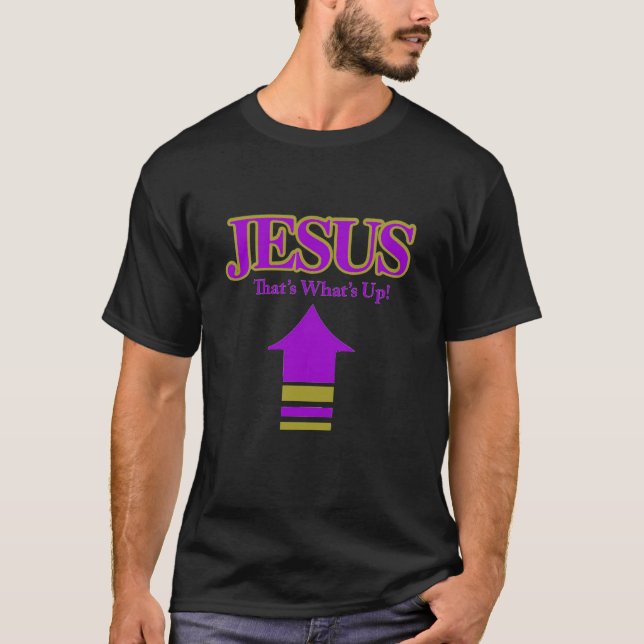 T - Shirt der Schwarzen Männer - Jesus (Vorderseite)