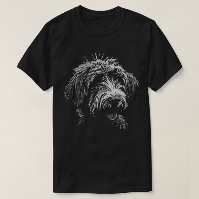 T - Shirt der Shaggons Schwarz und Weiß (Design vorne)