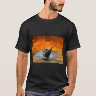 T-Shirt der spielerischen Dolphin Mammal Art