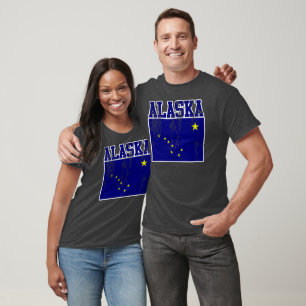 T - Shirt der Staatsflagge Alaska (beschädigt)